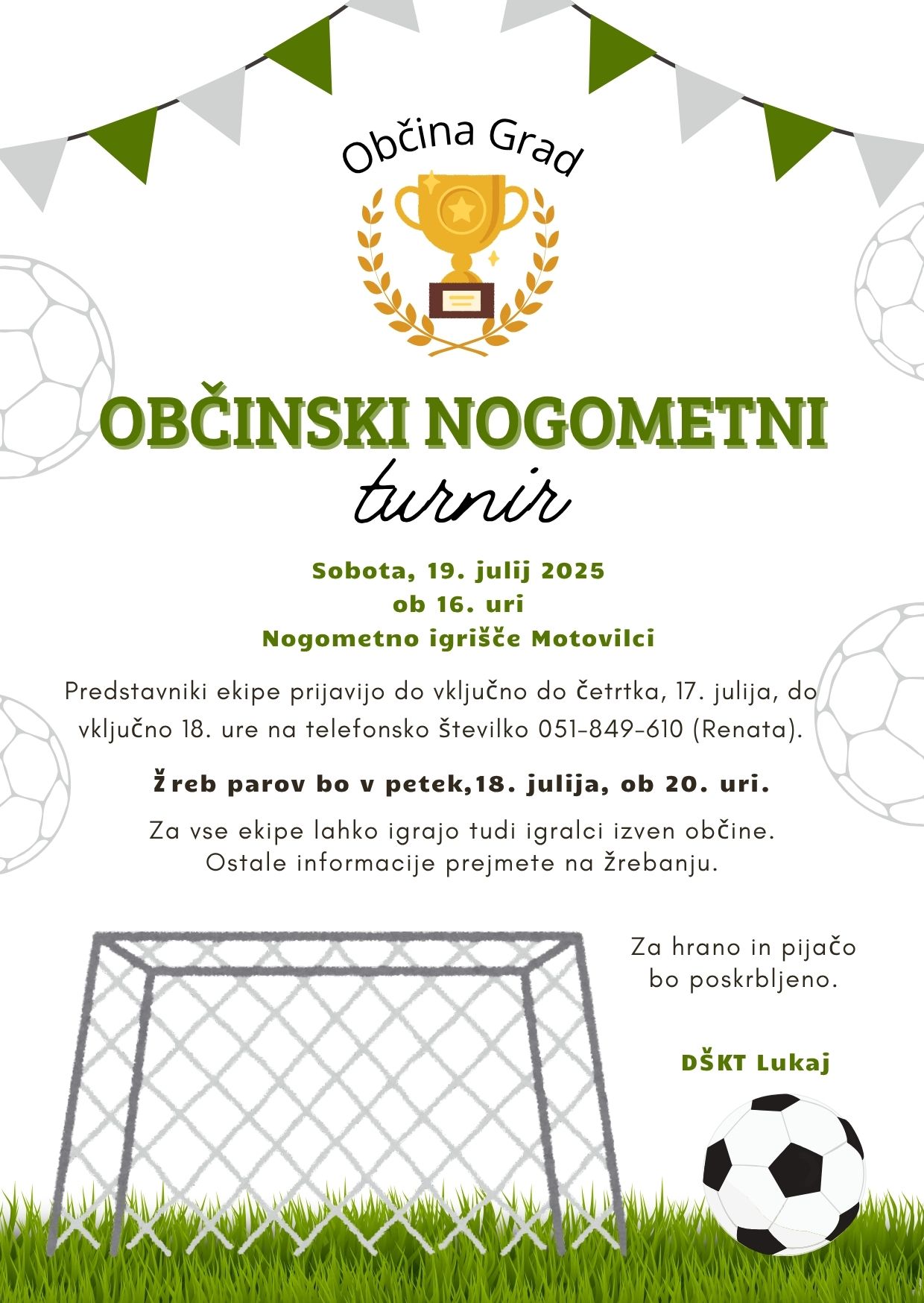 VABILO - OBČINSKI NOGOMETNI TURNIR 2025